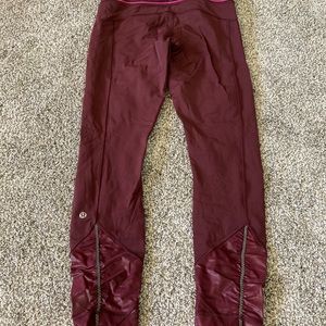 Lululemon leggings maroon